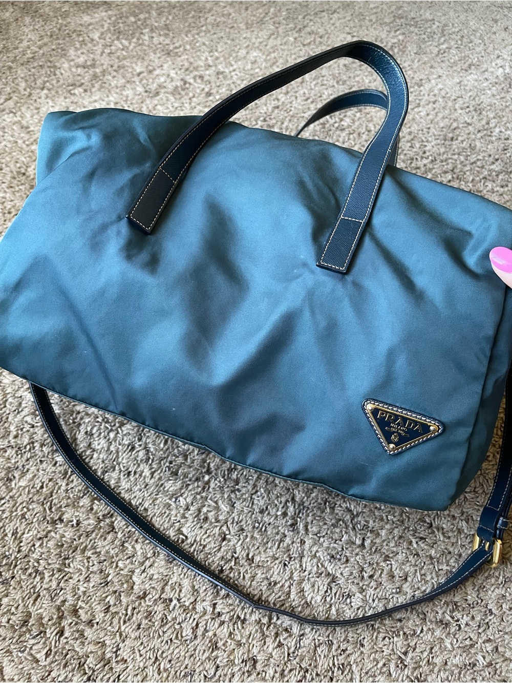 Prada Nylon Green Crossbody bag - Picture 2 of 16